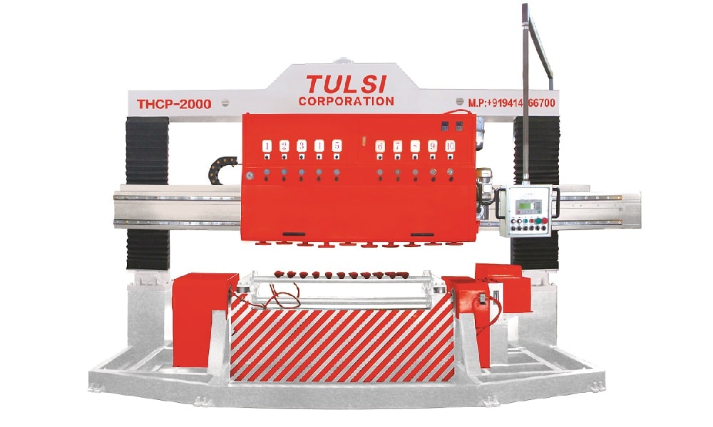 Curve / Arc Slab Polishing Machine For Hollow Column